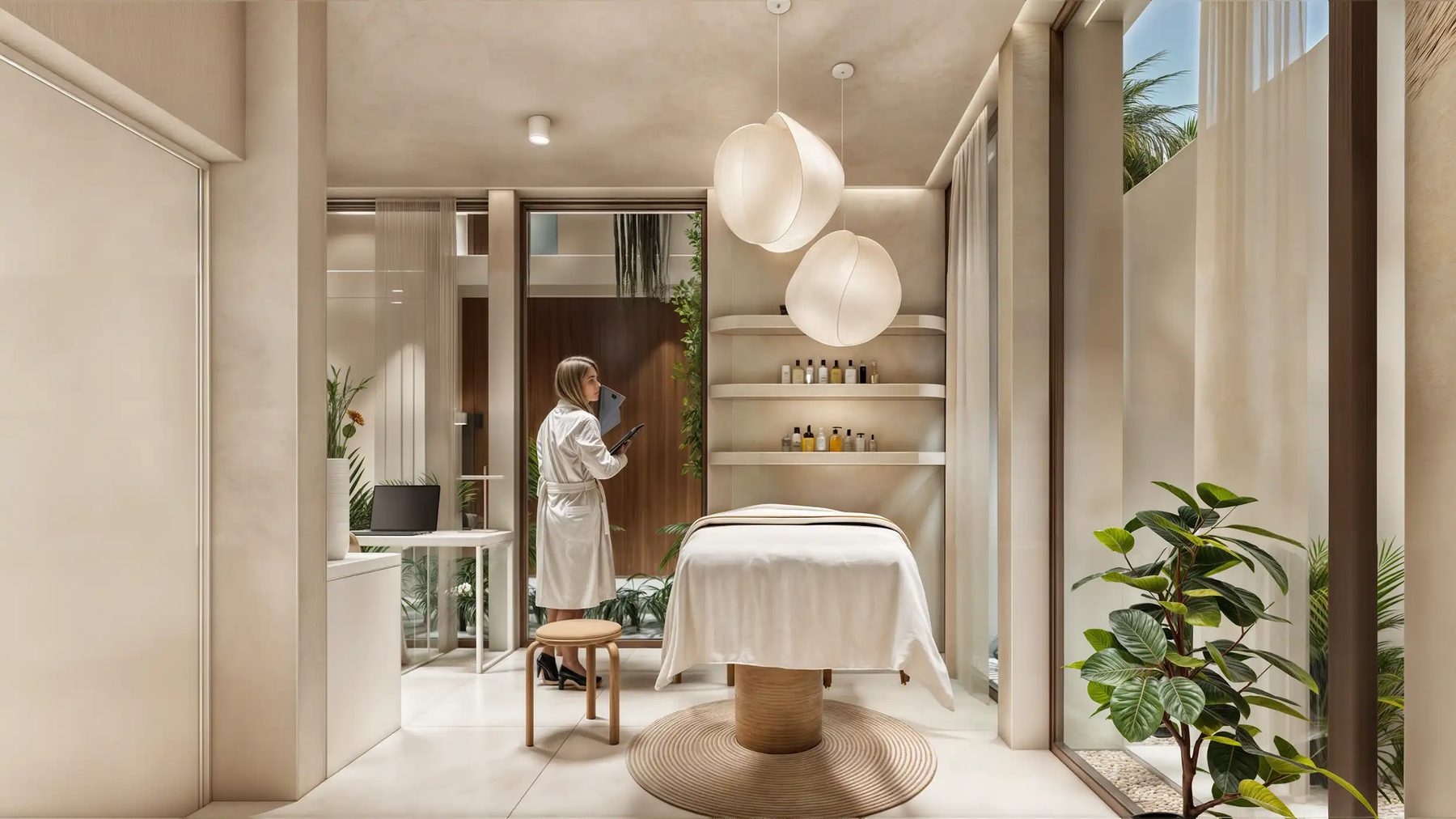 3D-Innenvisualisierung Spa Vicens